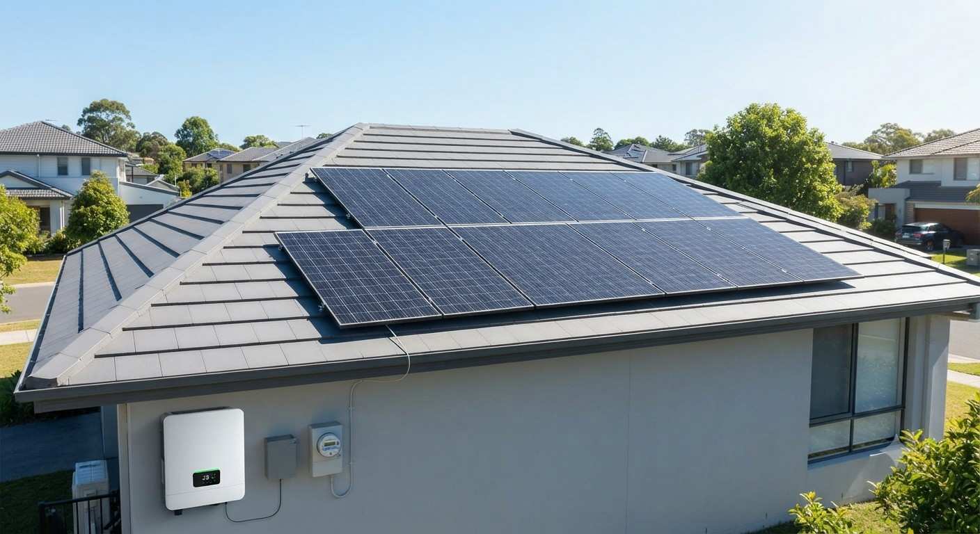 Residential solar panel installation optimizing sun exposure for maximum energy efficiency.